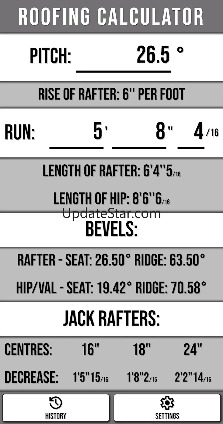 Roofing Calculator 83