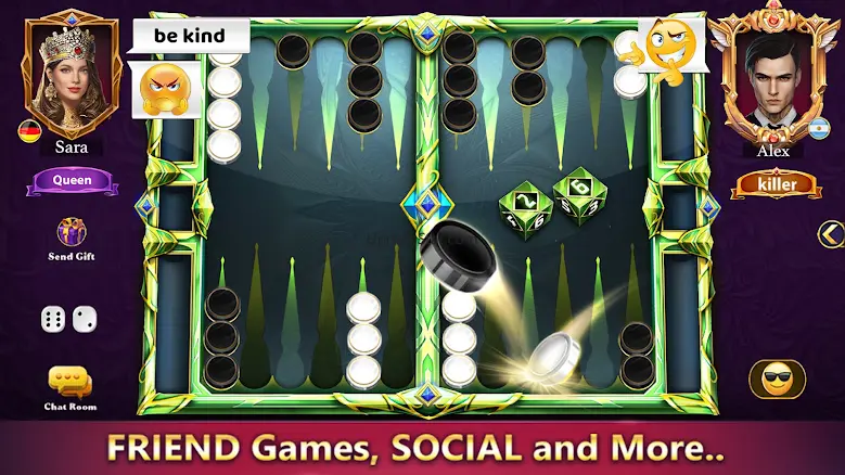 Cafe Backgammon: Board Game 14.8