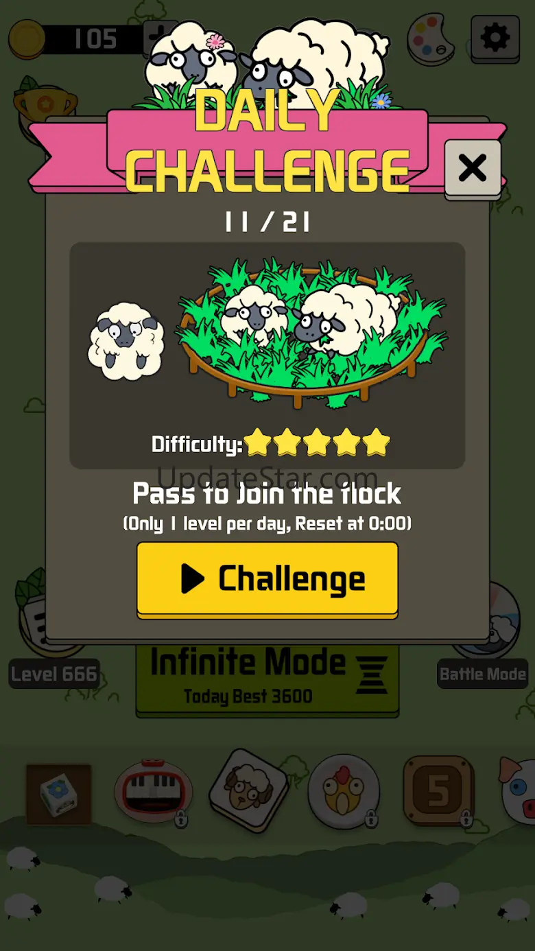 Sheep N Sheep: Daily Challenge 1.7.7