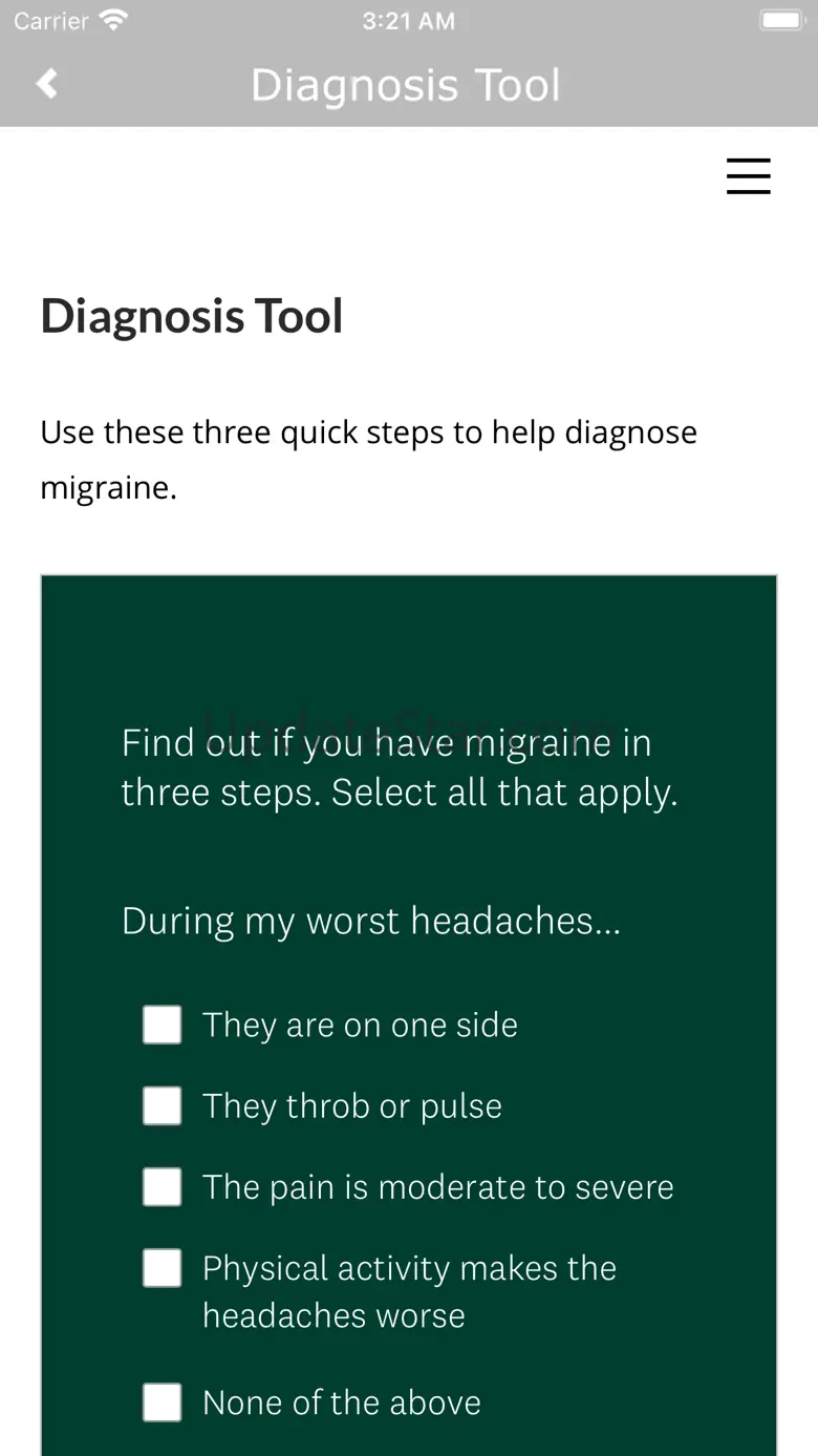 Primary Care Migraine© NHF 1.0