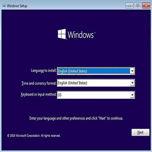 How to install Windows 10 1.2
