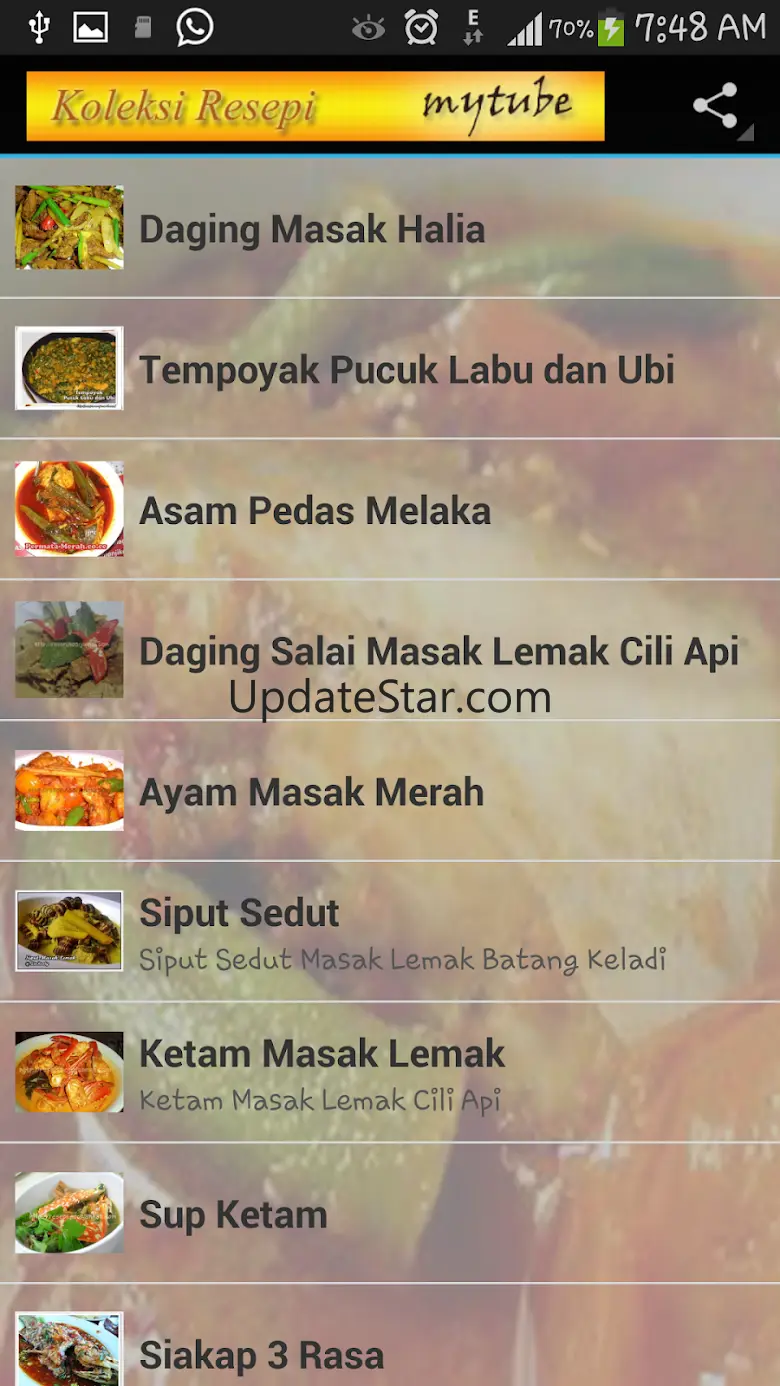 Koleksi Resepi Masakan Melayu 1.0