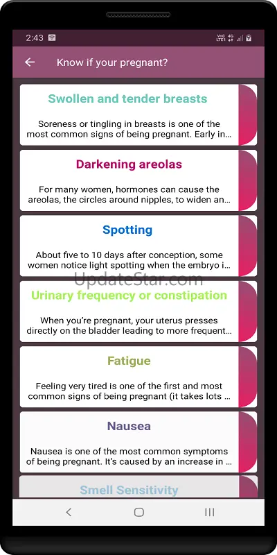 Know if your pregnant Tips 1.4