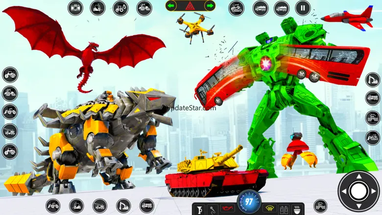 Jet Transform Robot Car Games 2.3