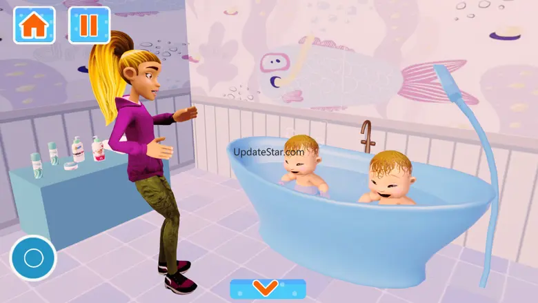 Babysitting Game Baby Twins 1.1