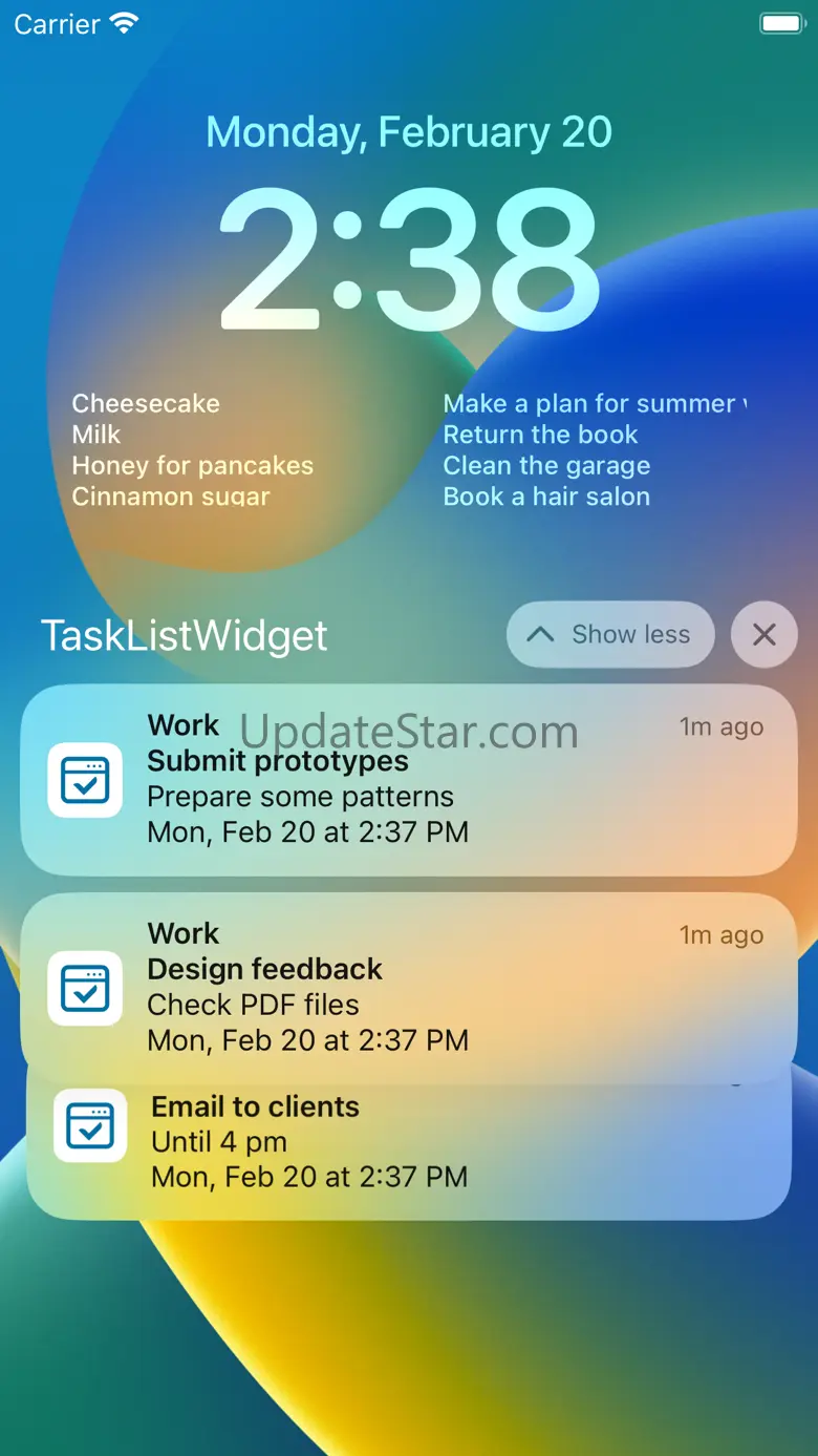 Task List Widget, Sticky Notes 1.0.6