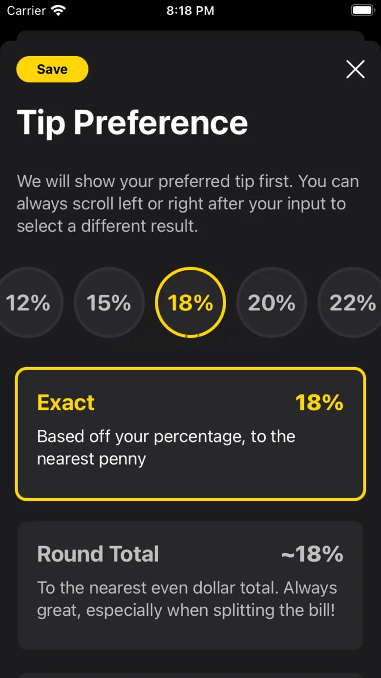 Calc: Tip Calculator 2.0