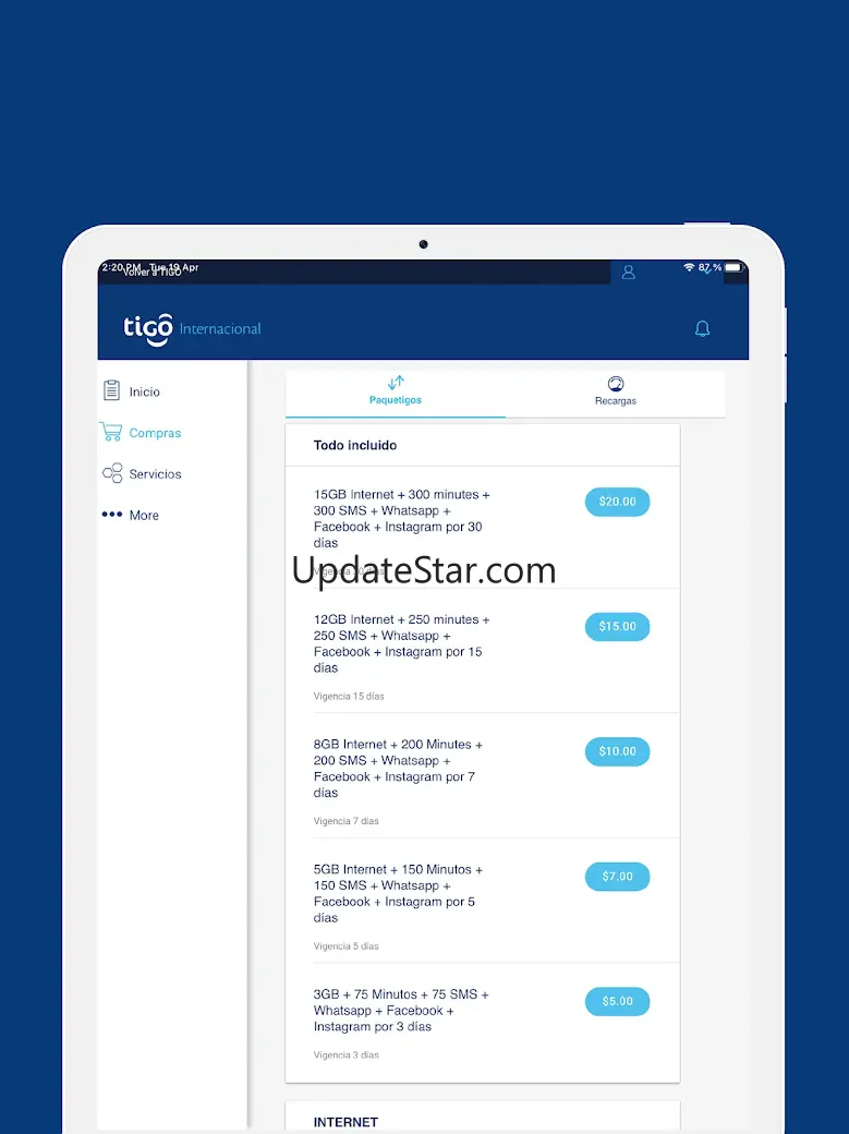 Tigo Internacional Recargas 2.6.0