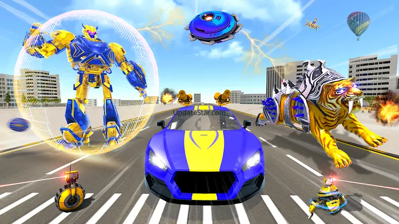 Wild Tiger Robot: Car Games 1.7