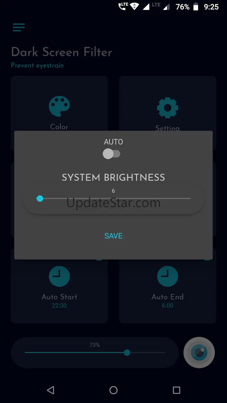 Dark screen filter 1.4