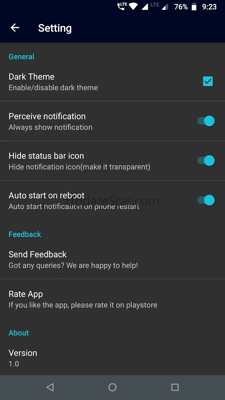 Dark screen filter 1.4