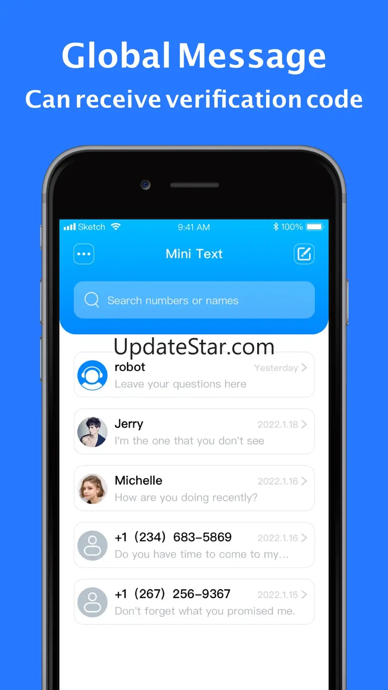 Mini Text - SMS & Verify Code 1.0