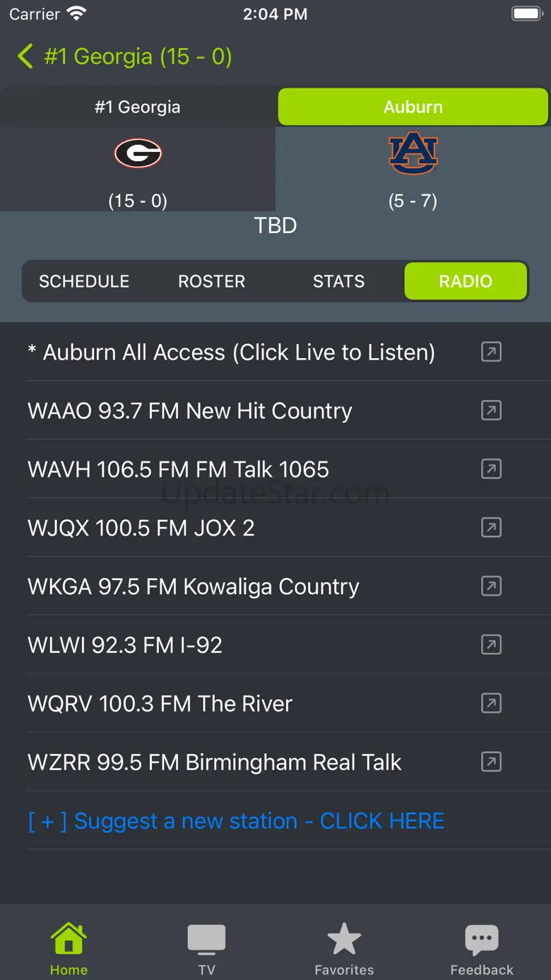 College Football: RapidRoster 5.2.0