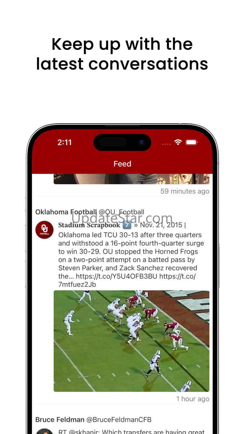 SoonerApp Oklahoma Football 9.1