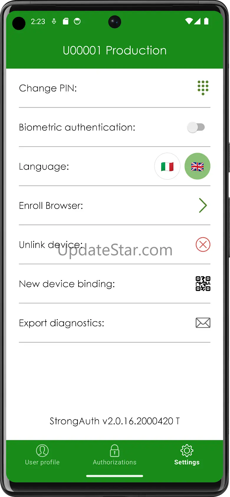 StrongAuth Mobile 2.3.0