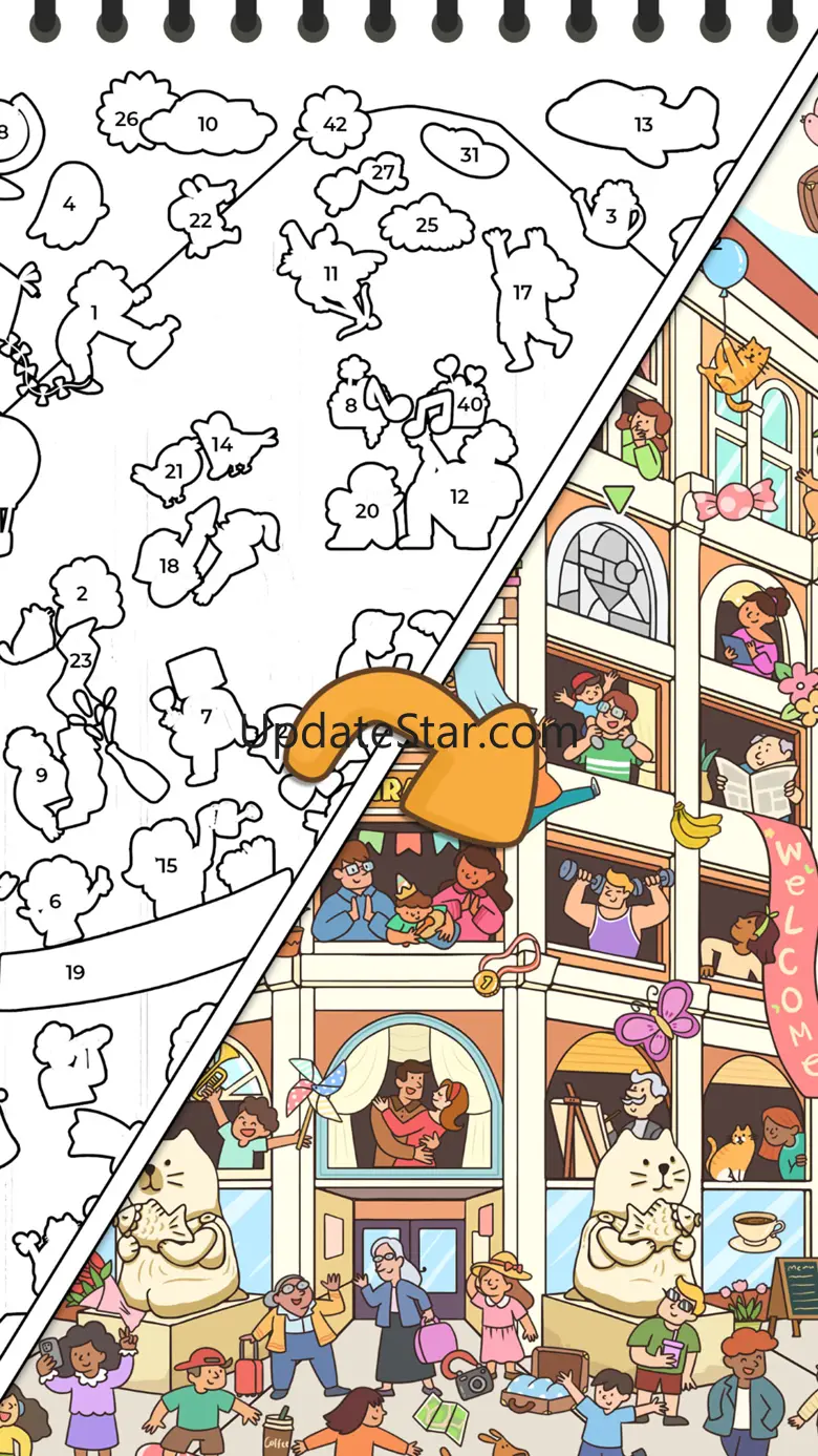 Sticker Book: Coloring Number 2.2