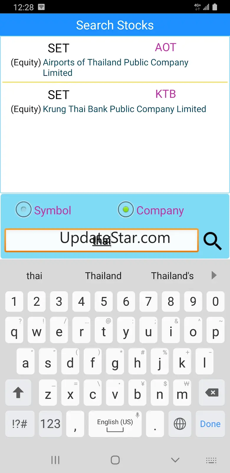 Thailand Stock Market, Stocks 3.4.8