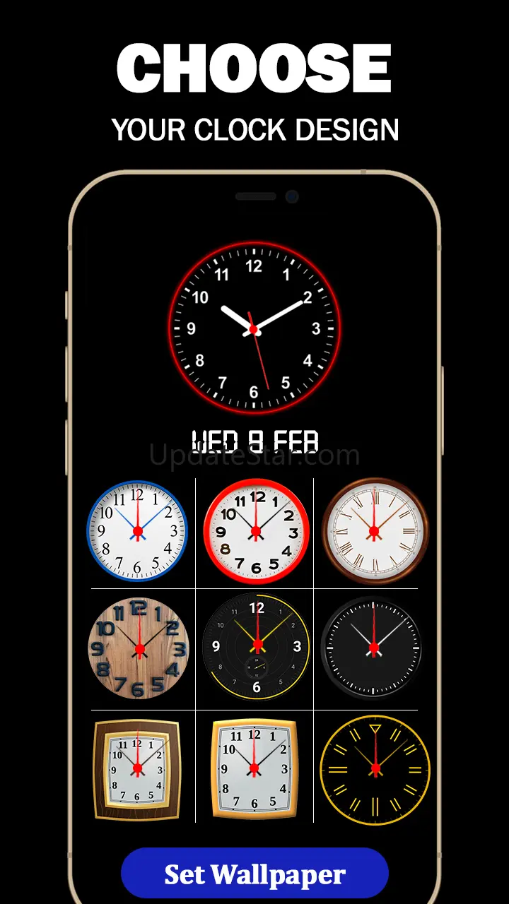 Analog Clock Wallpaper：3DClock 11.0
