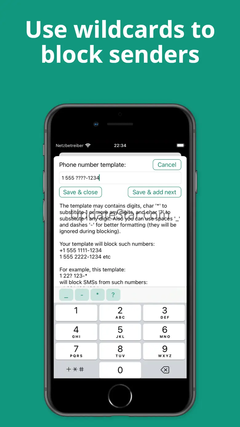WideProtect SMS Blocker 3.0.1