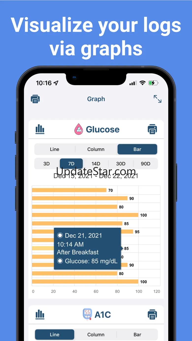 Blood Glucose Tracker Sugar bp Version 1.4
