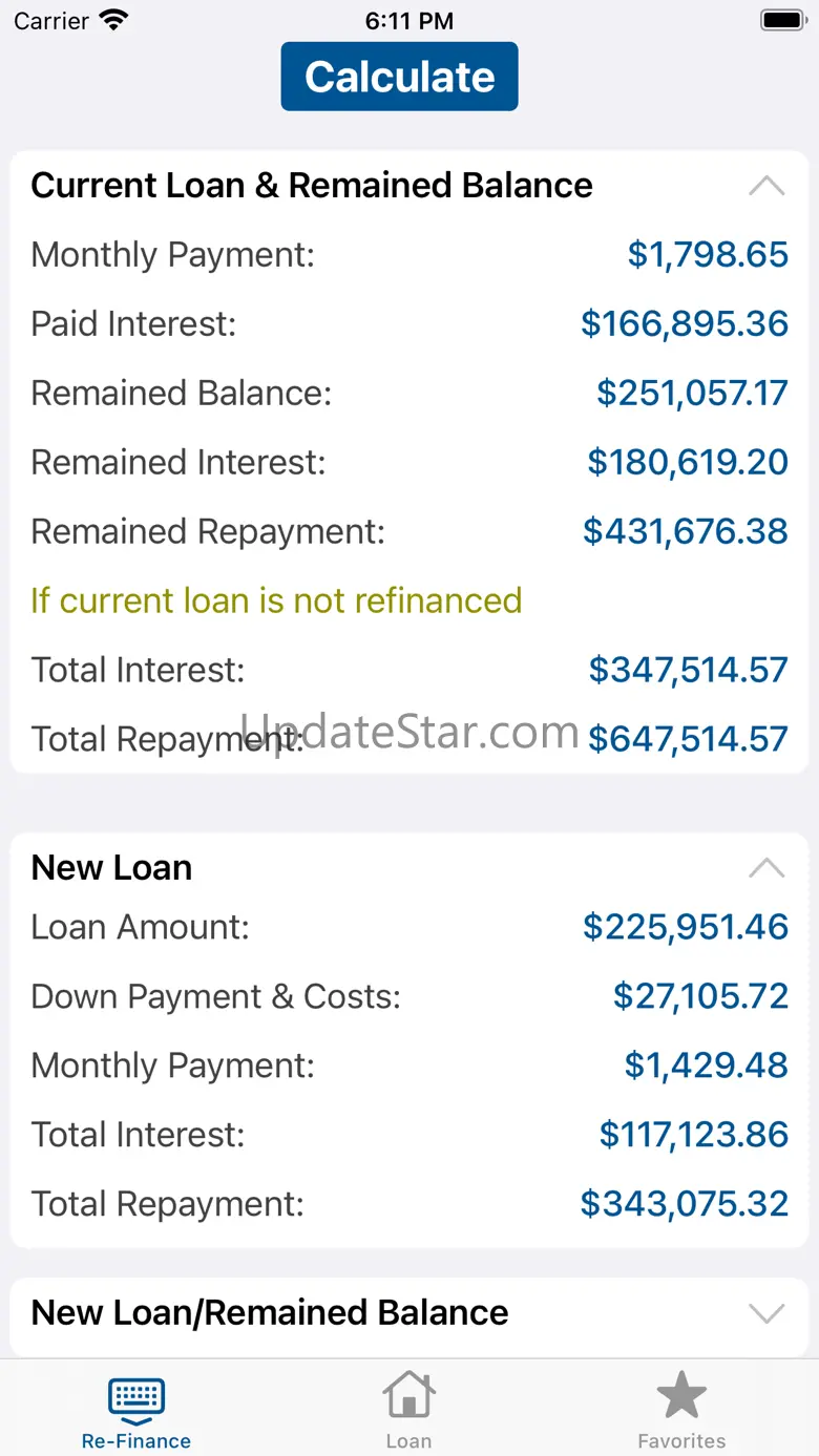 Refinance-Home Loan Calculator 5.0