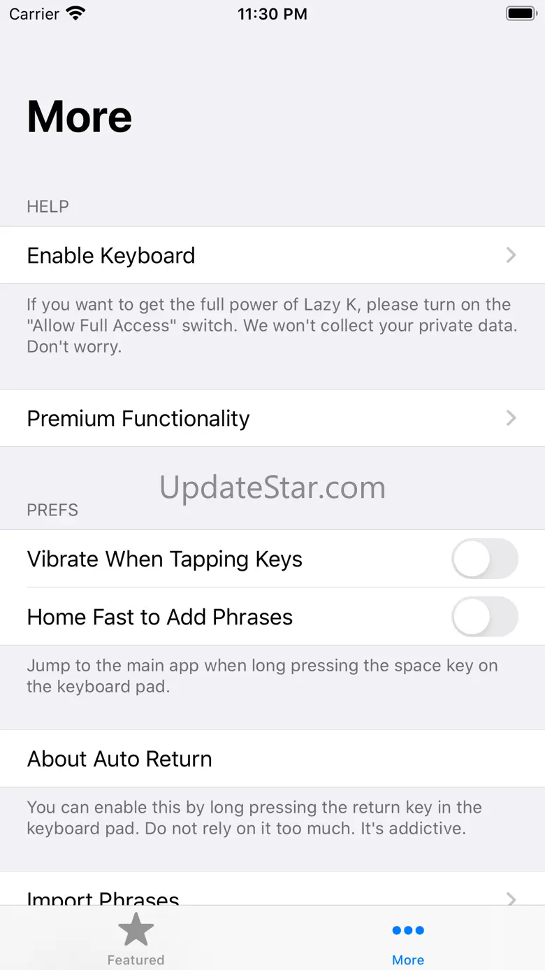 Lazy K - Custom Keyboard 2.3.0