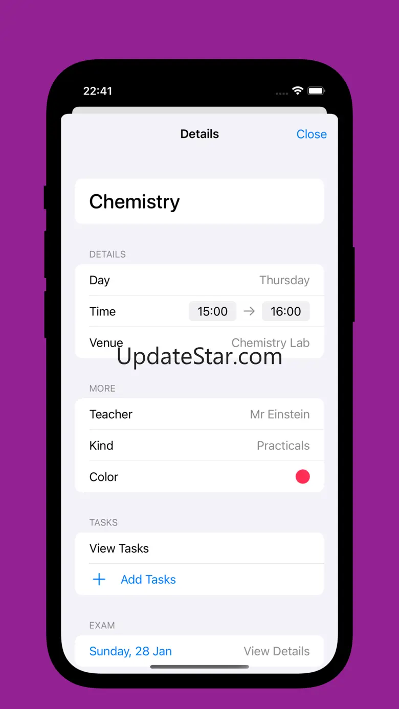 Assignment Tracker: Timetable 4.5.4