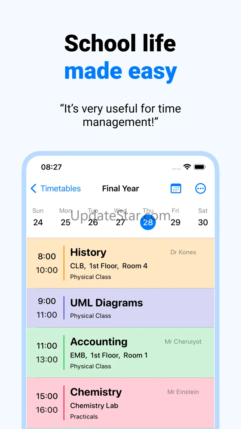 Assignment Tracker: Timetable 4.5.4