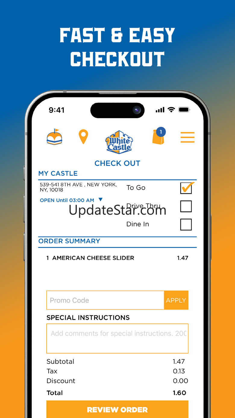White Castle Online Ordering 3.1.64