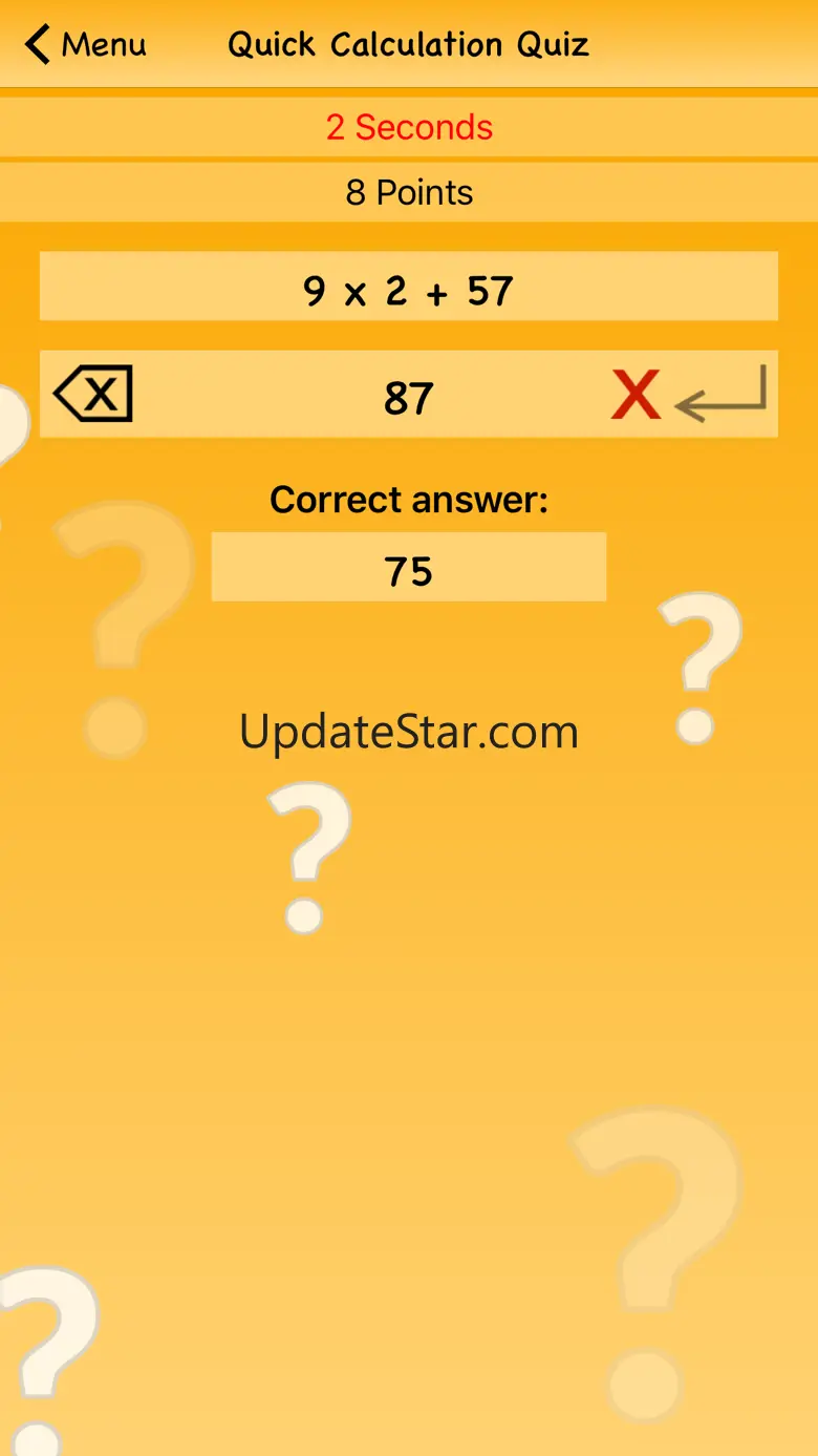 Quick Calculation Quiz 1.5