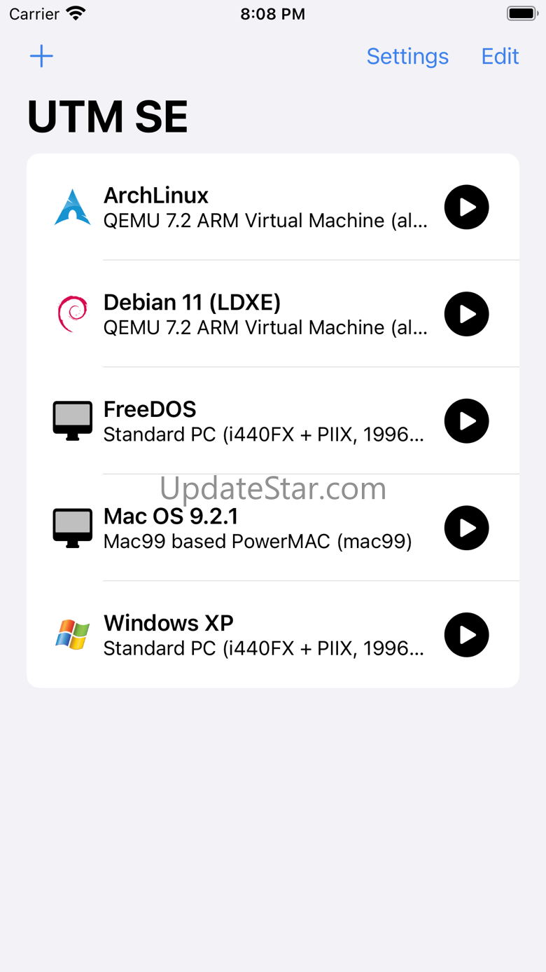 UTM SE: Retro PC emulator 4.5.4