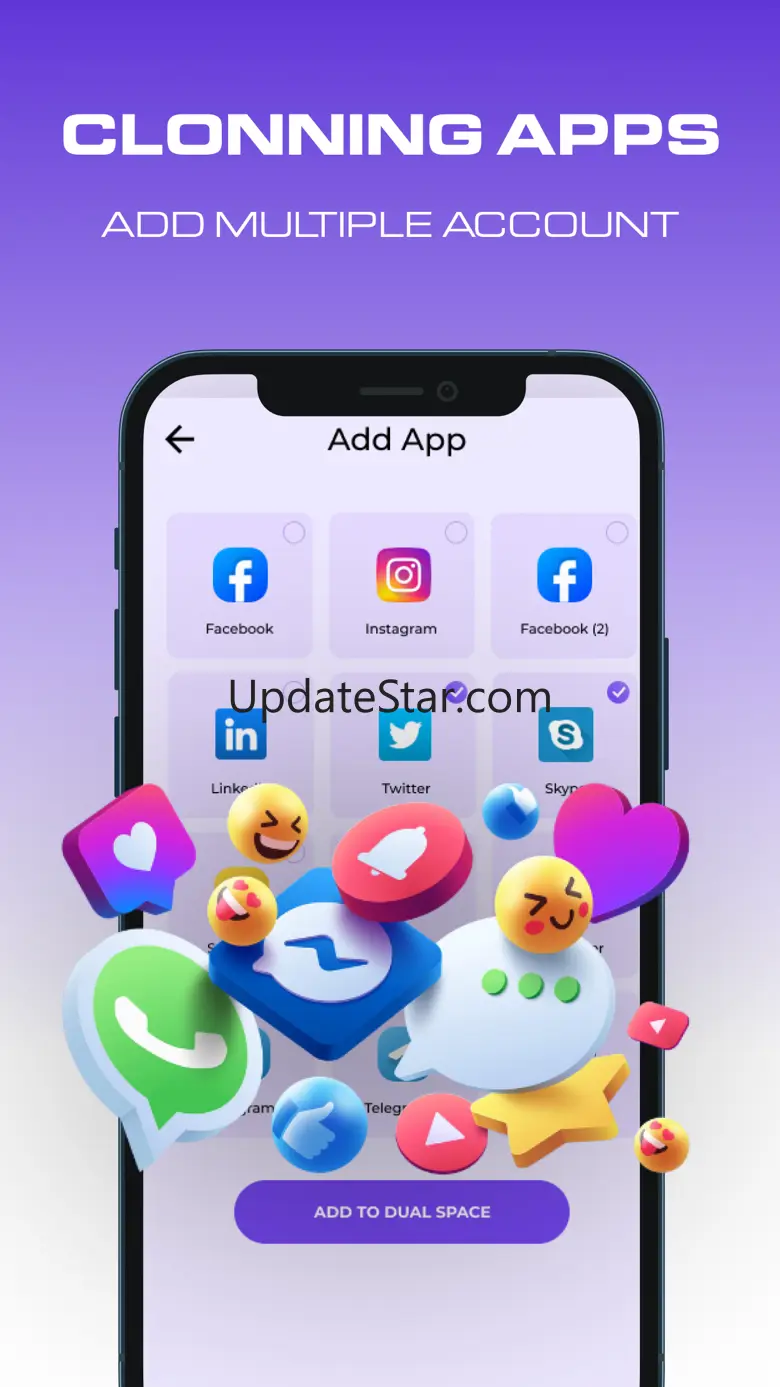 Multiple Accounts ~ Dual Space 7.0