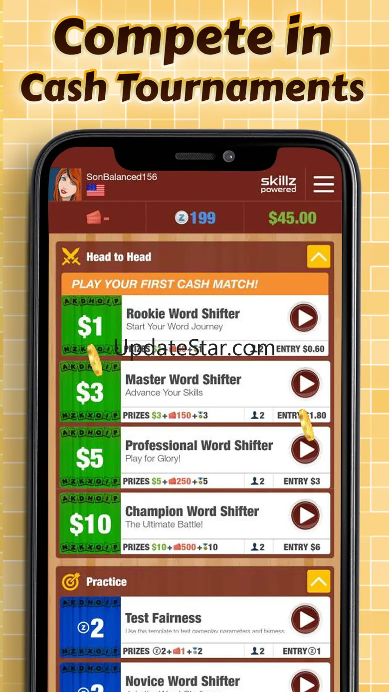 Word Shift - Real Money Puzzle 1.28.0