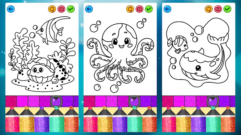 Mermaid Games: Coloring Pages 0.0.1