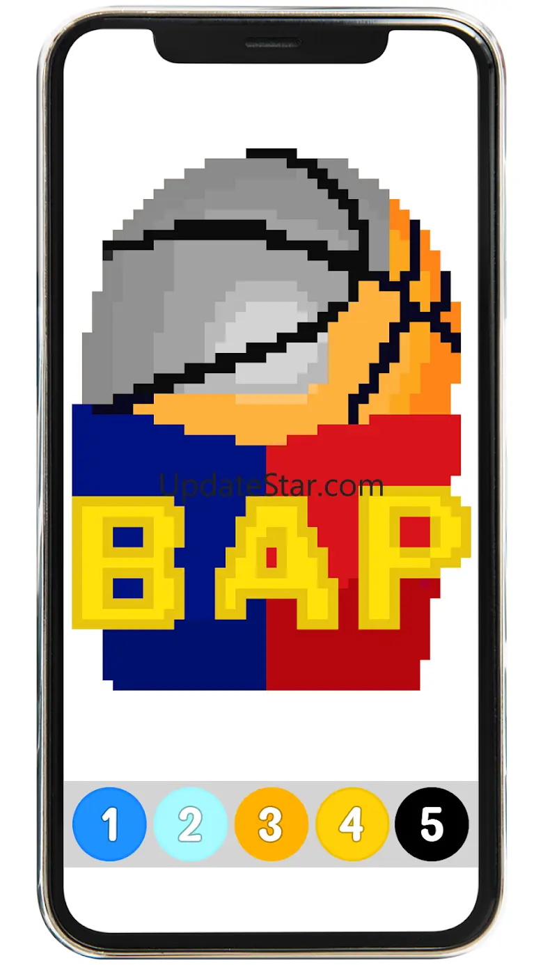 Basketball Logo Pixel Art Book 5.5