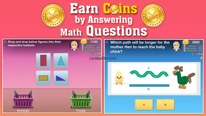 1st Grade Math: Count, Add, Subtract Fun Game 1.3