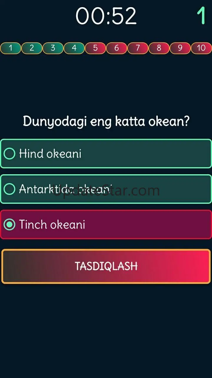 Viktorina Uz  - Test savollari