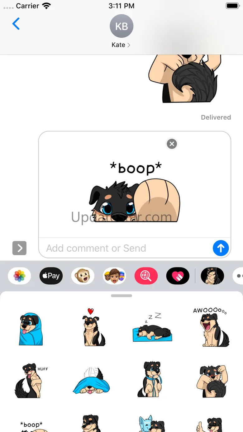 Angel The Husky Stickers 1.0
