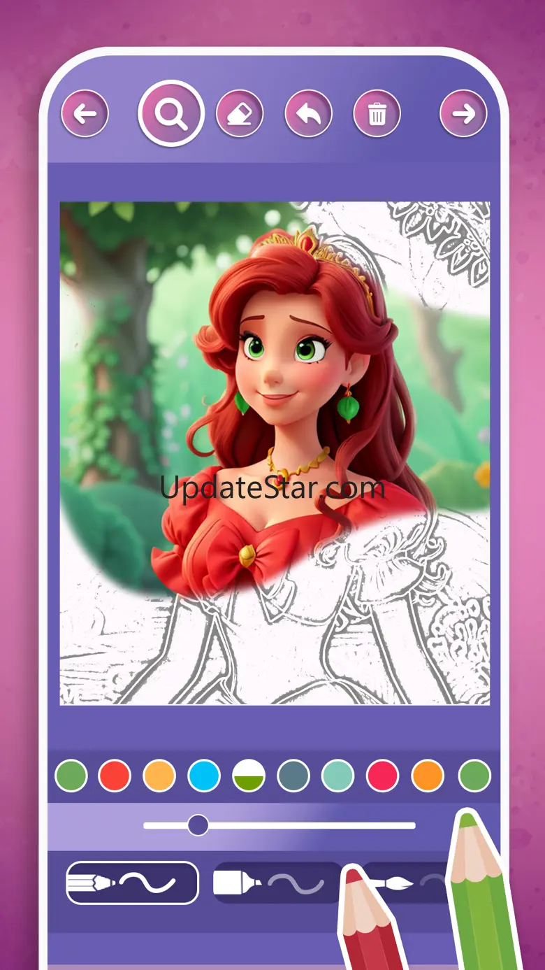 1000 princesses coloring book 1.2