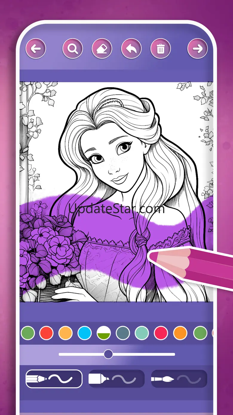 1000 princesses coloring book 1.2