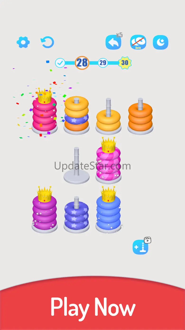 3D Color Sort Hoop Stack 13