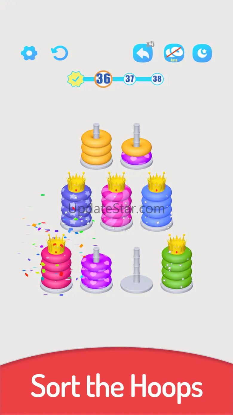 3D Color Sort Hoop Stack 13