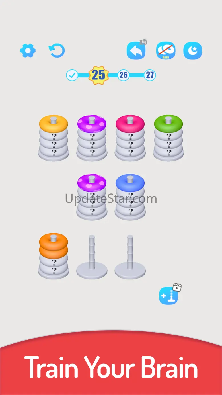 3D Color Sort Hoop Stack 13