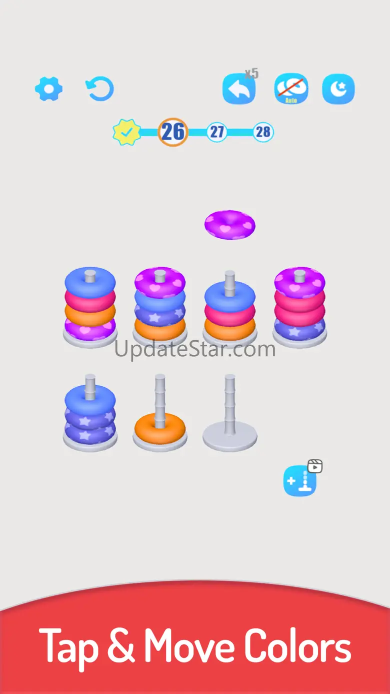 3D Color Sort Hoop Stack 13