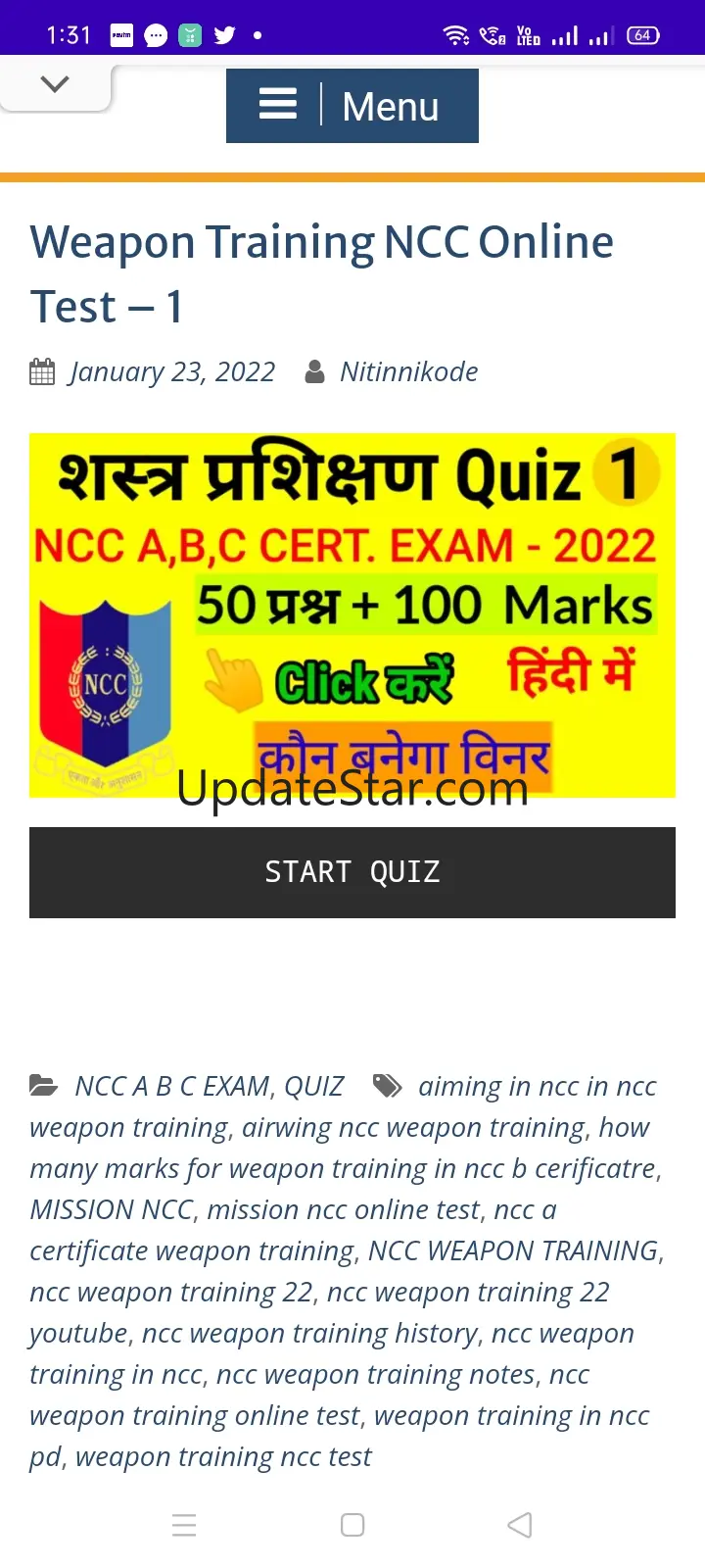 MISSION NCC - For NCC Cadets 1.0