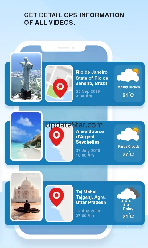 GPS Video Camera with Location 1.8