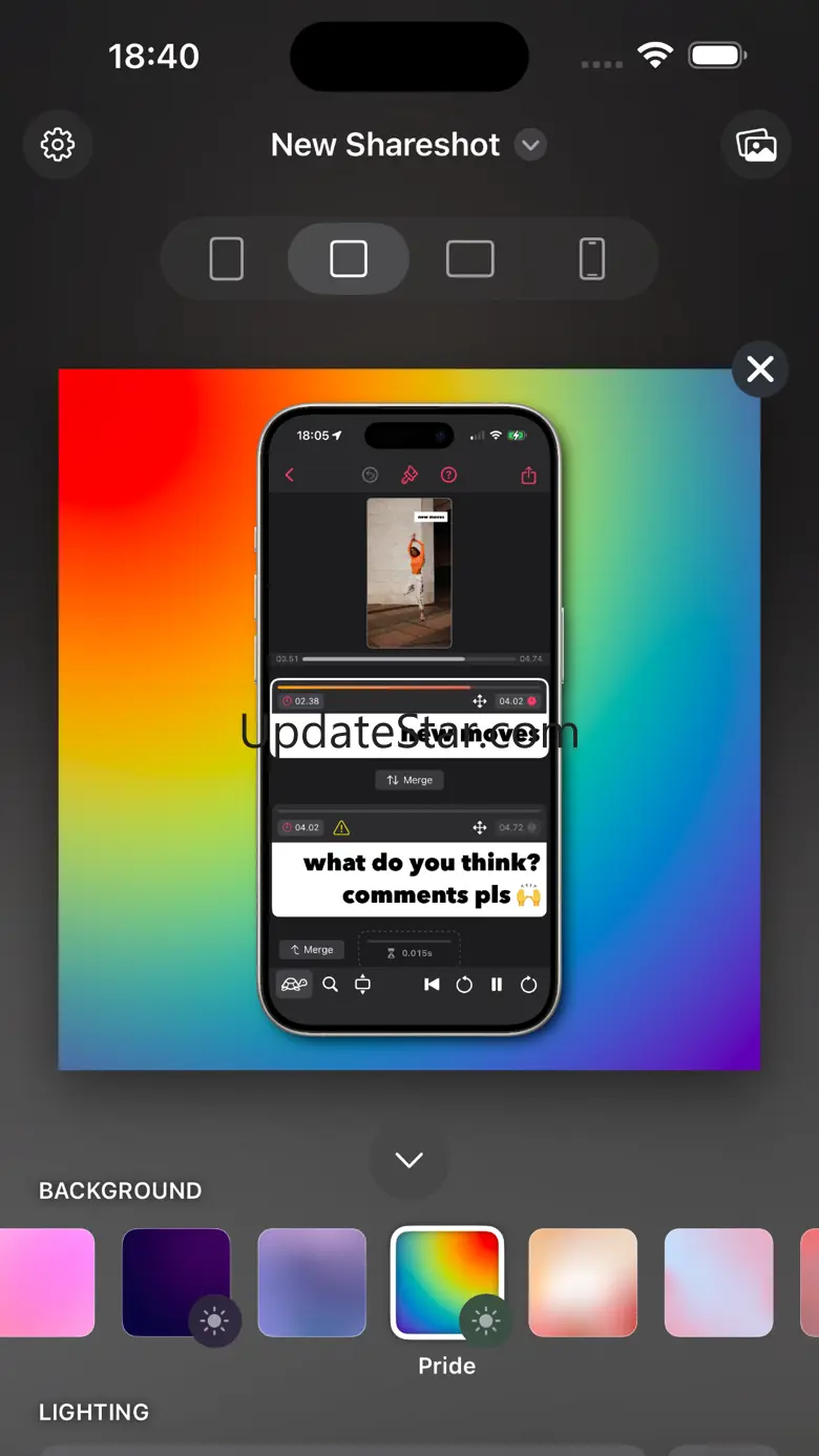 Frame Screenshots: Shareshot 1.0.3