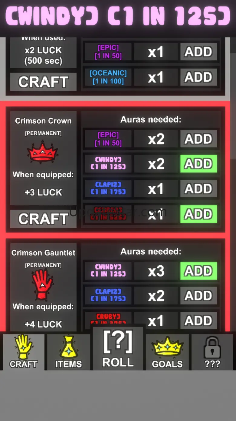 Auras RNG 1.5.1