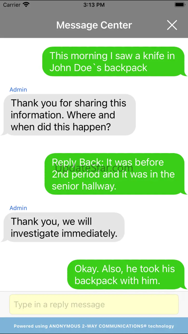 Anonymous Alerts Reporting App 3.13.3