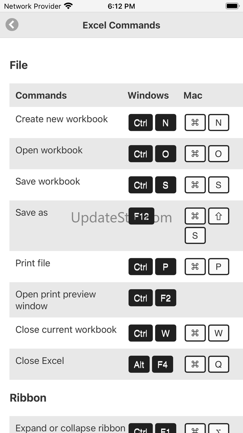 Tutorial for MS Excel 1.3